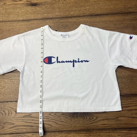 Champion Reverse Weave Crop Top Cropped Tee T-Shirt Women’s Size Small Classic - Picture 1 of 5
